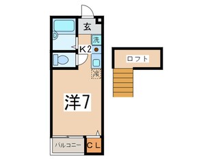 しゃんぶる　みおの物件間取画像